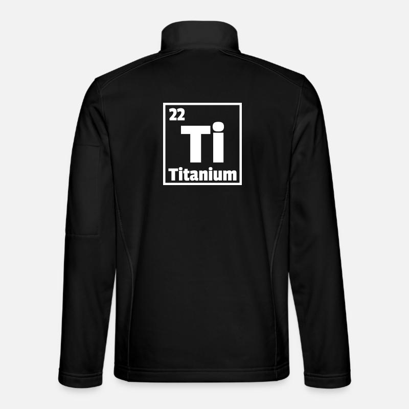 Titan Ti Periodensystem der Elemente - Unisex Softshelljacke - Schwarz