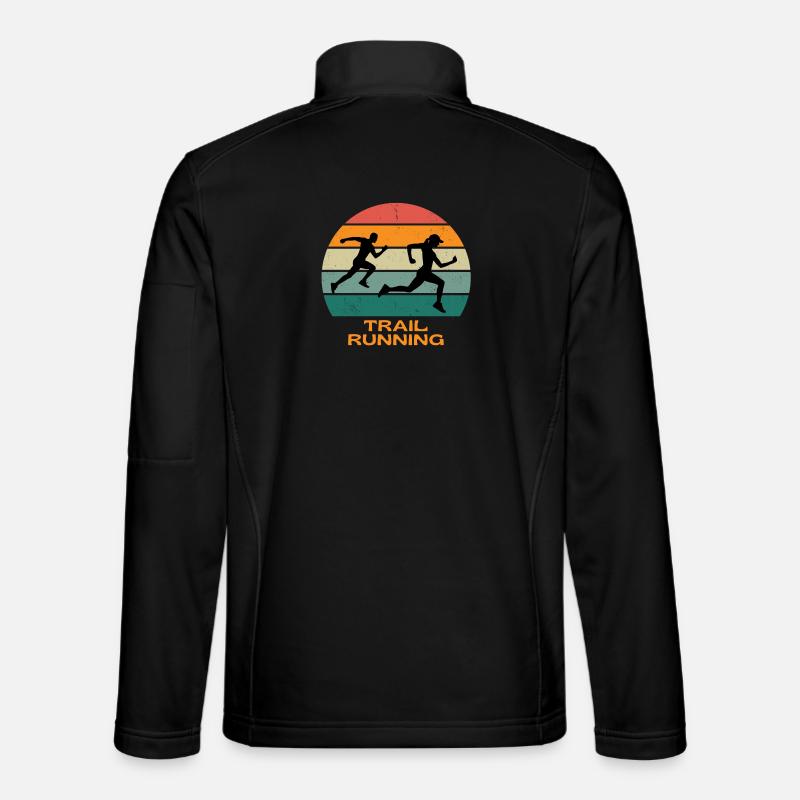 Trail, Trailrunning, Laufen - Unisex Softshelljacke - Schwarz