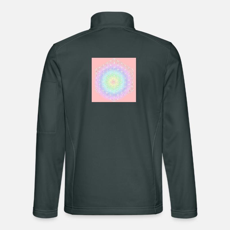 Blume des Lebens weiß - 5. Dimension Unisex Softshelljacke