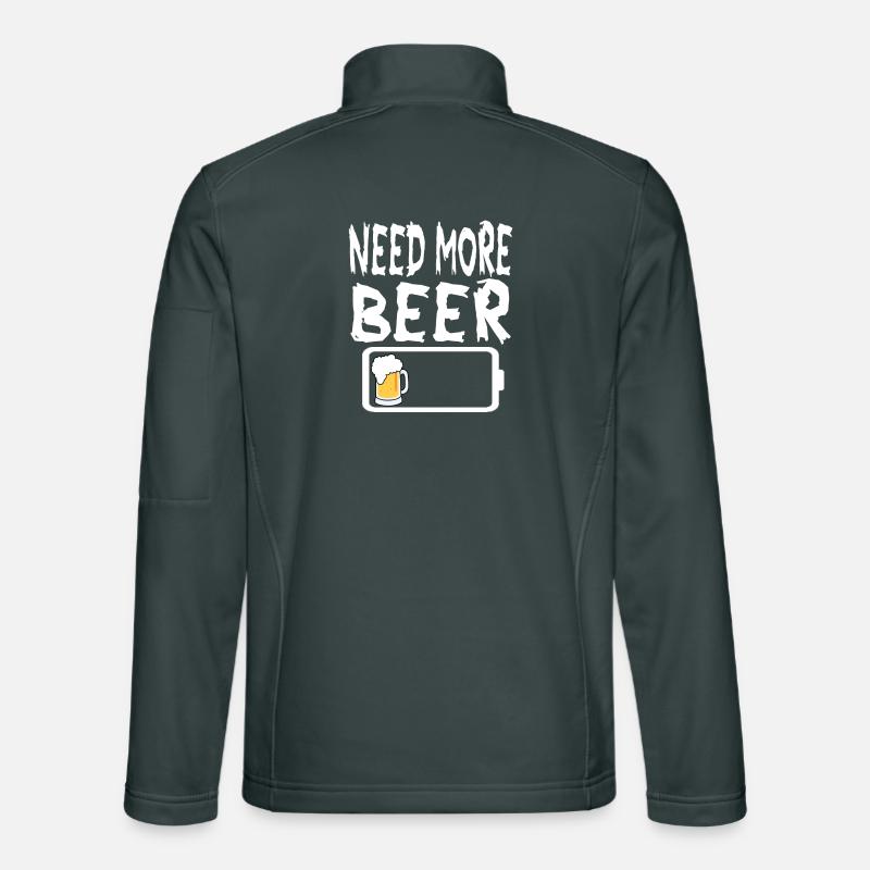 Low Battery Need more Beer Unisex Softshell Jacket