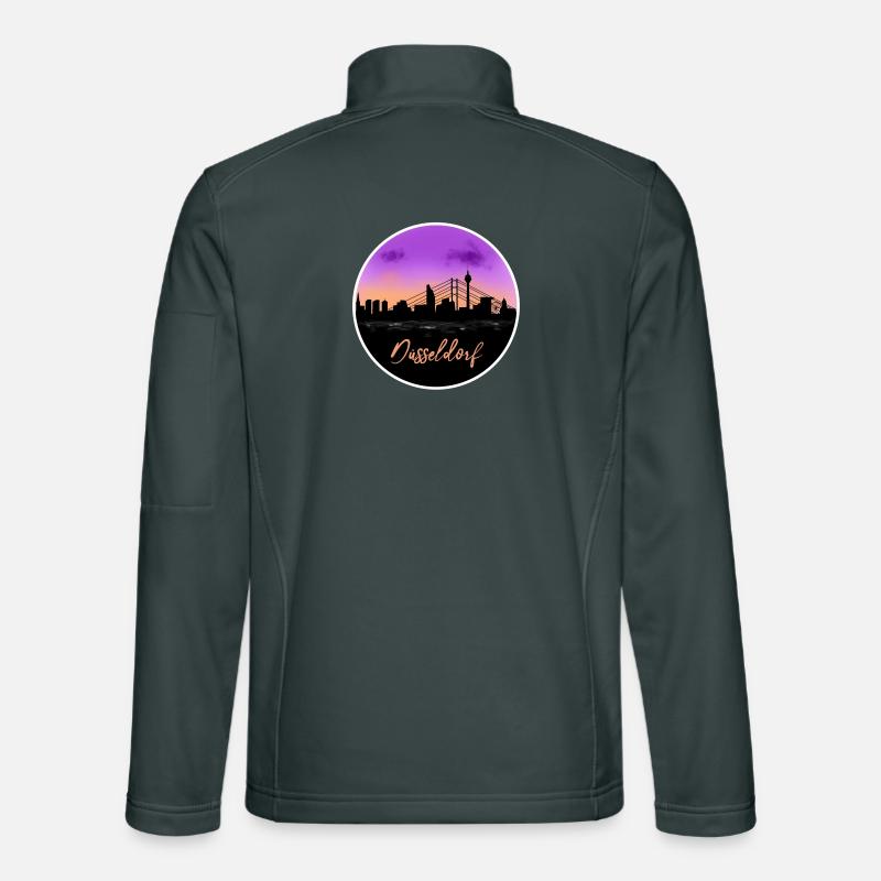 Dusseldorf Fine Skyline Unisex Softshell Jacket