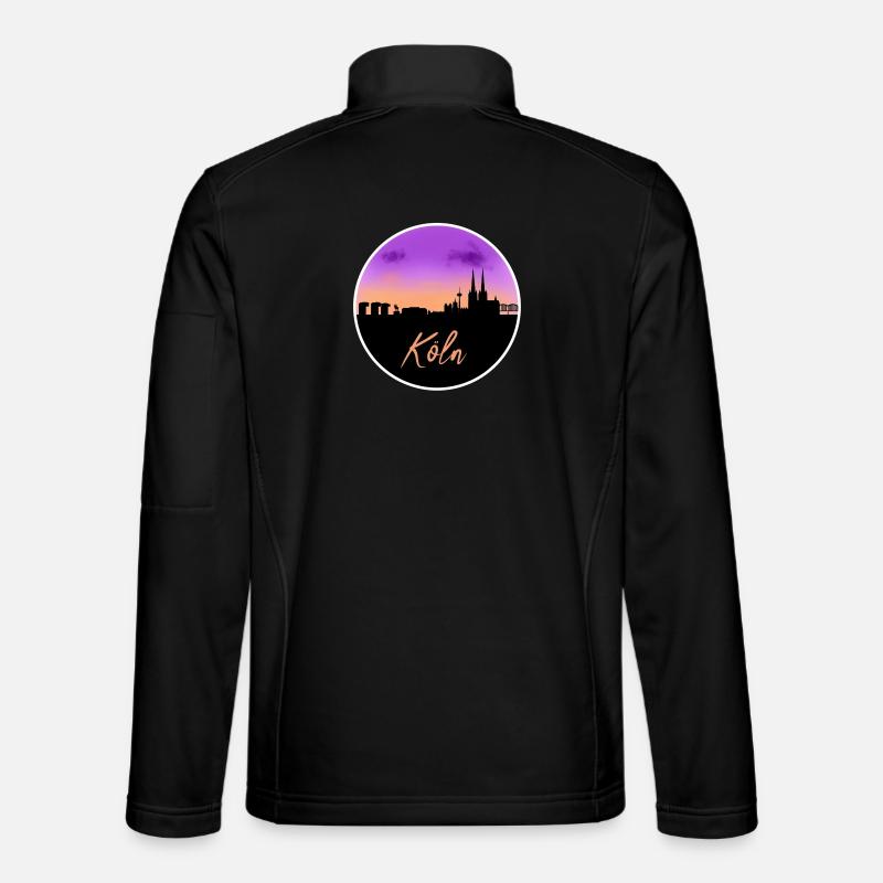 Köln Fine Skyline - Unisex Softshelljacke - Schwarz