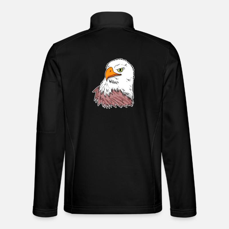 Adler Vogel - Unisex Softshelljacke - Schwarz