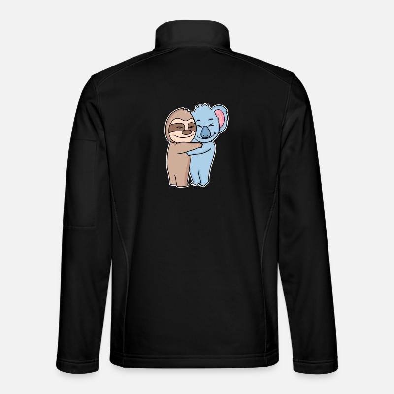 Sloth and koala hugging - hug Unisex Softshell Jacket