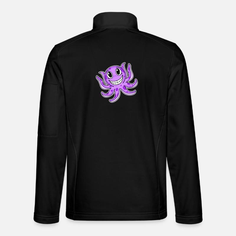 Octopus Squid - Unisex Softshell Jacket - black