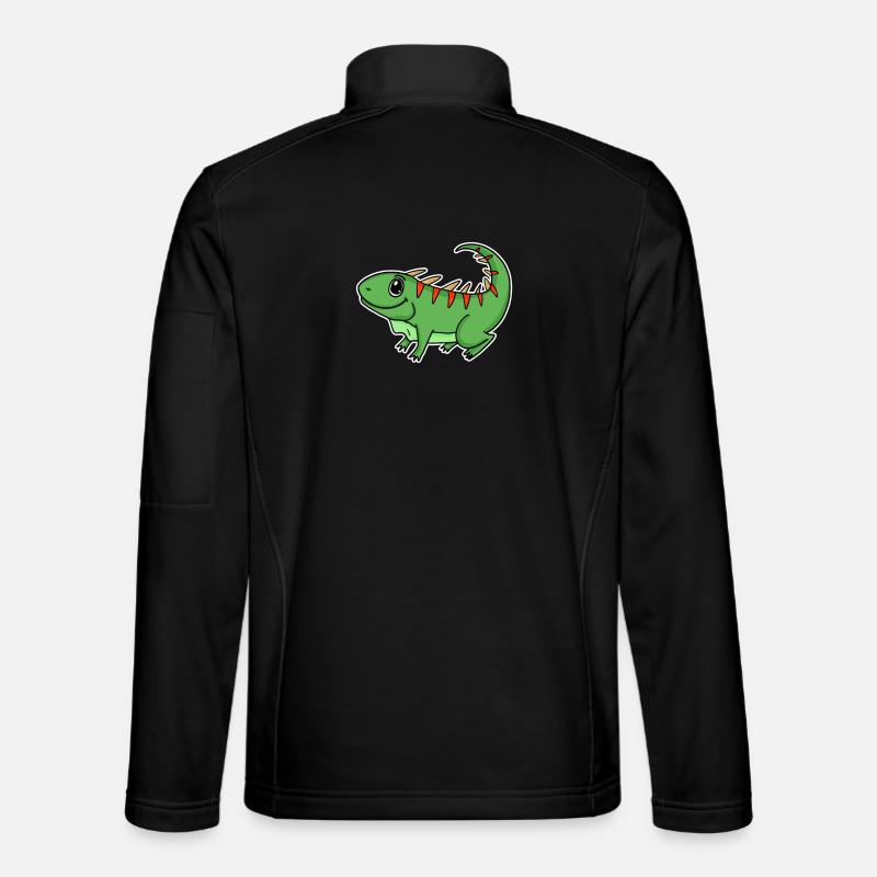 Iguana Green Reptiles - Unisex Softshell Jacket - black