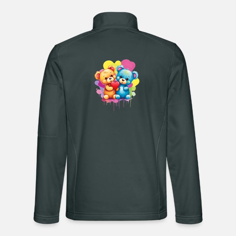 L’amour est une nécessité pour l’ours Veste en tissu softshell Unisexe