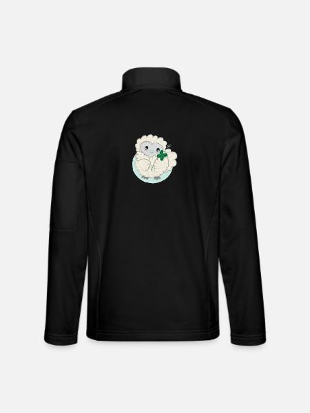 Lioba silk chicken, happiness - Unisex Softshell Jacket - black