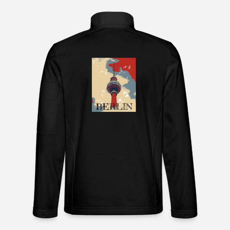 Fernsehturm Berlin The Place to be Veste en tissu softshell Unisexe