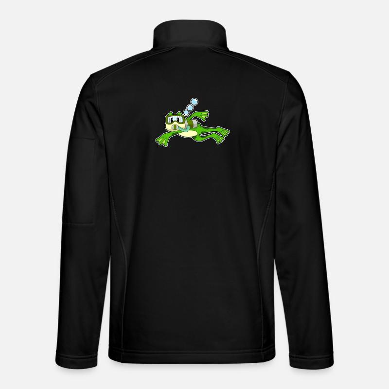 Bouteille d’oxygène Frog Diver - Veste en tissu softshell Unisexe - noir