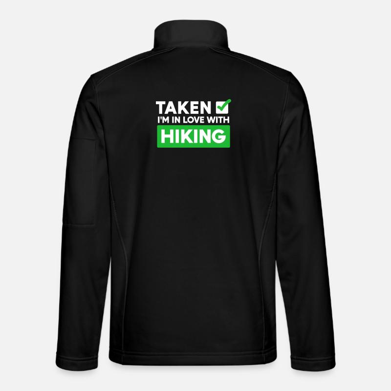 Wanderer Statement Wanderung Wandern Bergwandern - Unisex Softshelljacke - Schwarz