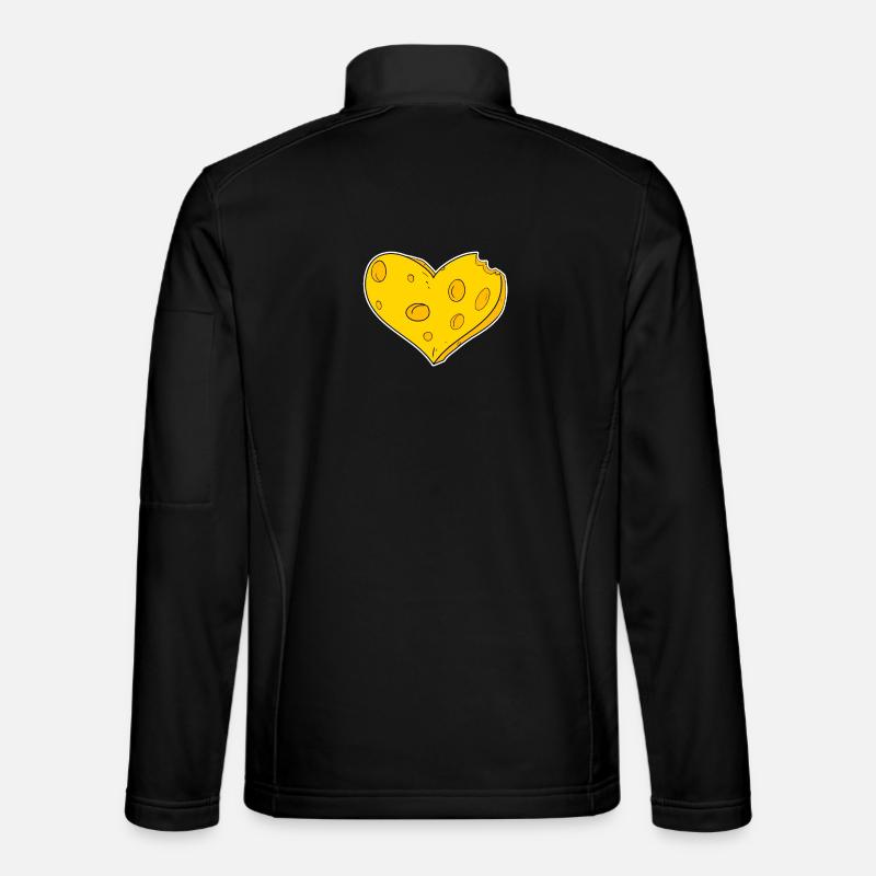 Heart of cheese - Unisex Softshell Jacket - black