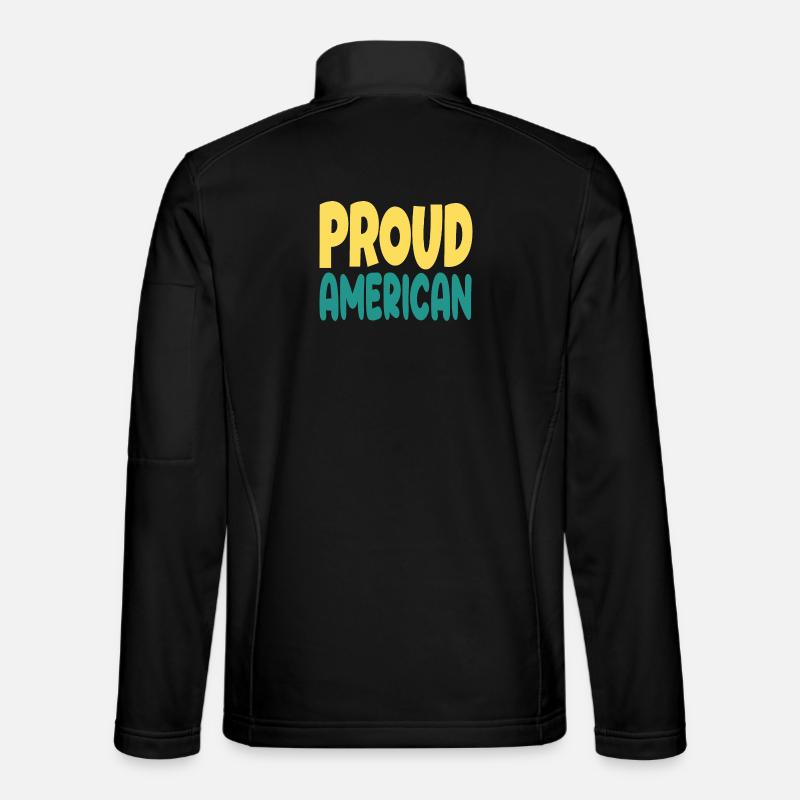 Pround american typograohy Unisex Softshell Jacket