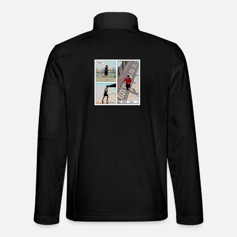 The pleasure of running - Unisex Softshell Jacket - black