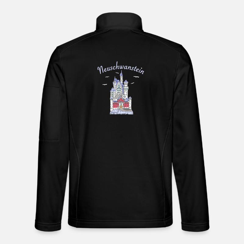 Neuschwanstein Castle, Bavaria in Germany - Unisex Softshell Jacket - black