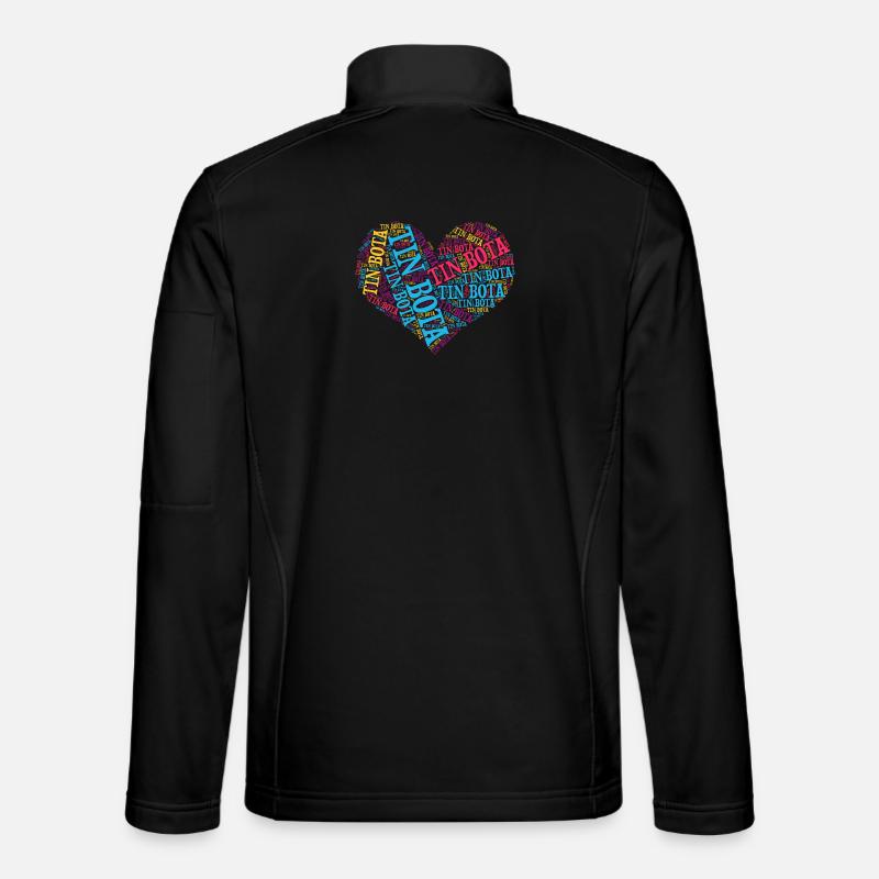 t-shirt tin bota word cloud heart Emilia Romagna Unisex Softshell Jacket
