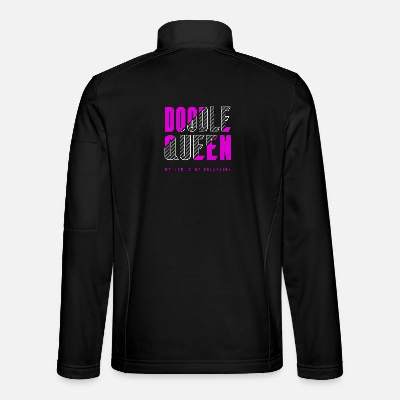 Doodle Queen - Unisex Softshell Jacket - black