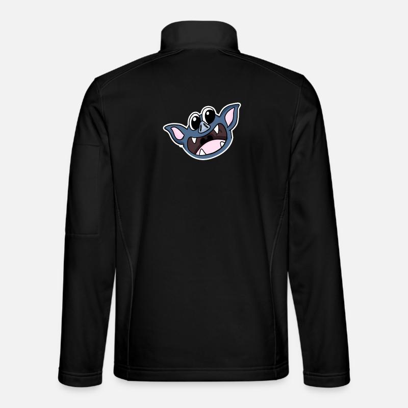 Fledermaus Kopf - Unisex Softshelljacke - Schwarz