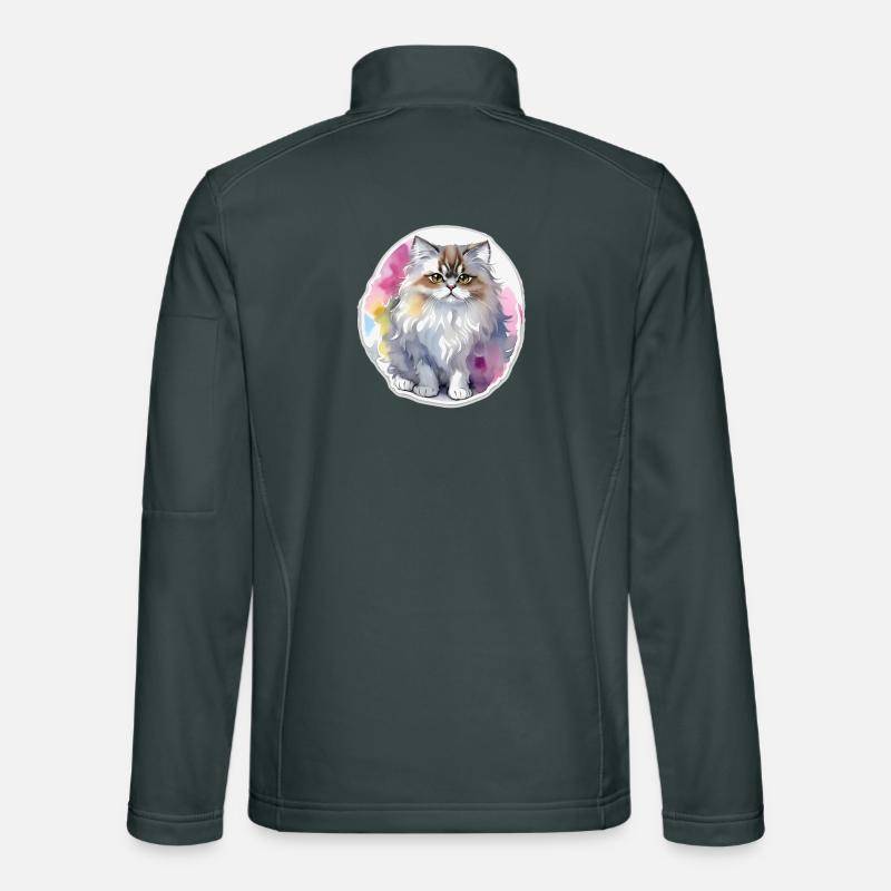 Persian cat Unisex Softshell Jacket