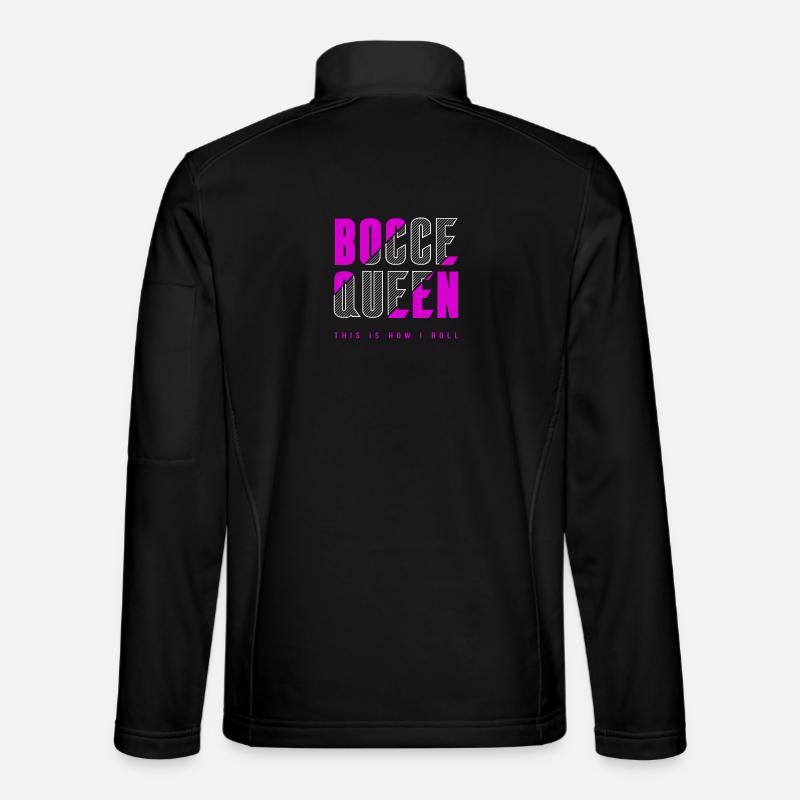 Bocce Königin - Unisex Softshelljacke - Schwarz