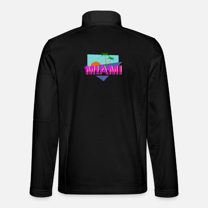 Miami Retro - Unisex Softshell Jacket - black