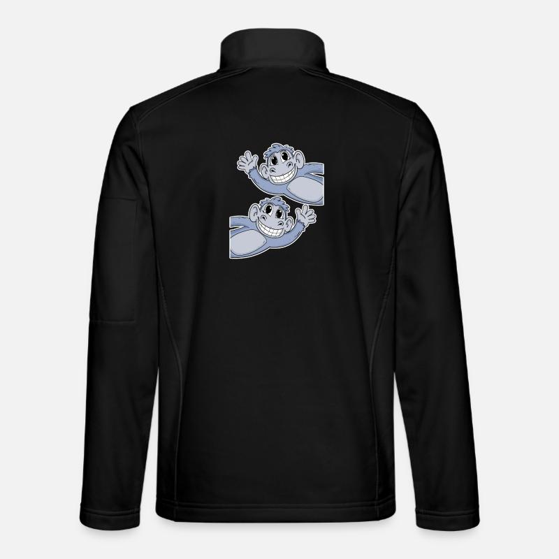 Singe Singe - Veste en tissu softshell Unisexe - noir