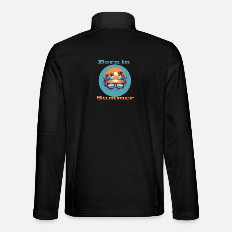 Born in Summer - Unisex Softshelljacke - Schwarz