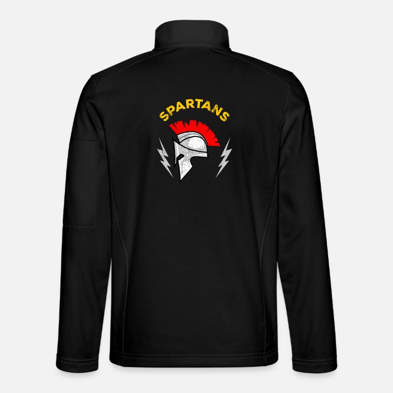 Spartan Mohawk Helmet - Unisex Softshell Jacket - black