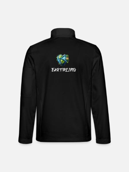 Citoyen terrien du monde - Veste en tissu softshell Unisexe - noir - Dos
