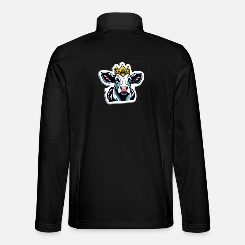La vache est reine - Veste en tissu softshell Unisexe - noir