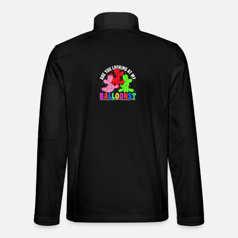Balloon Twisting Design - Unisex Softshell Jacket - black