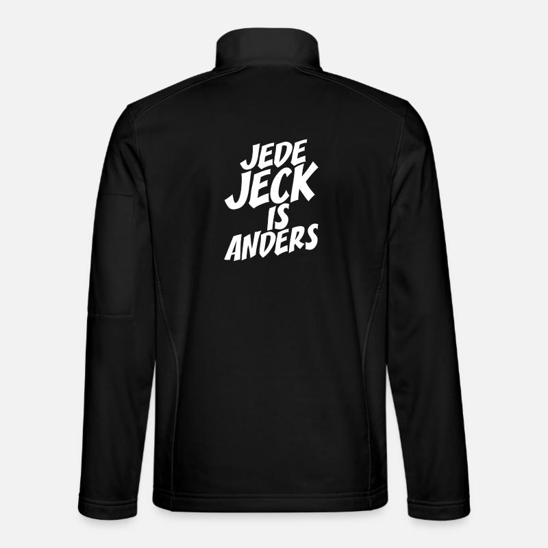 Kölsch Jede Jeck Is Anders Kölner Grundgesetz Köln - Unisex Softshelljacke - Schwarz