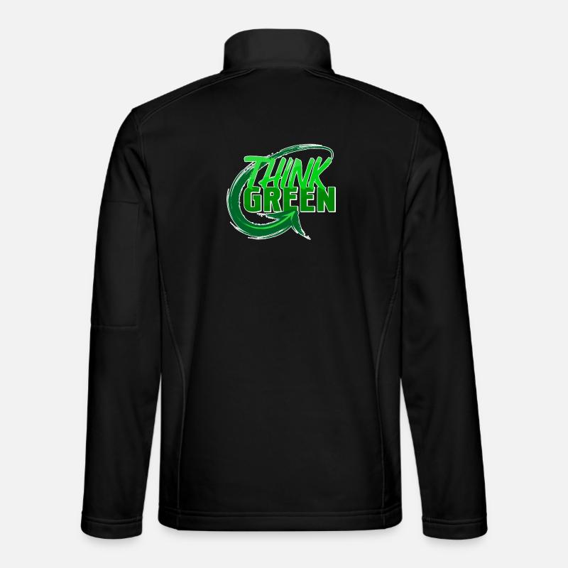 Umwelt Umweltschützer Statement Erde Mutter Natur - Unisex Softshelljacke - Schwarz