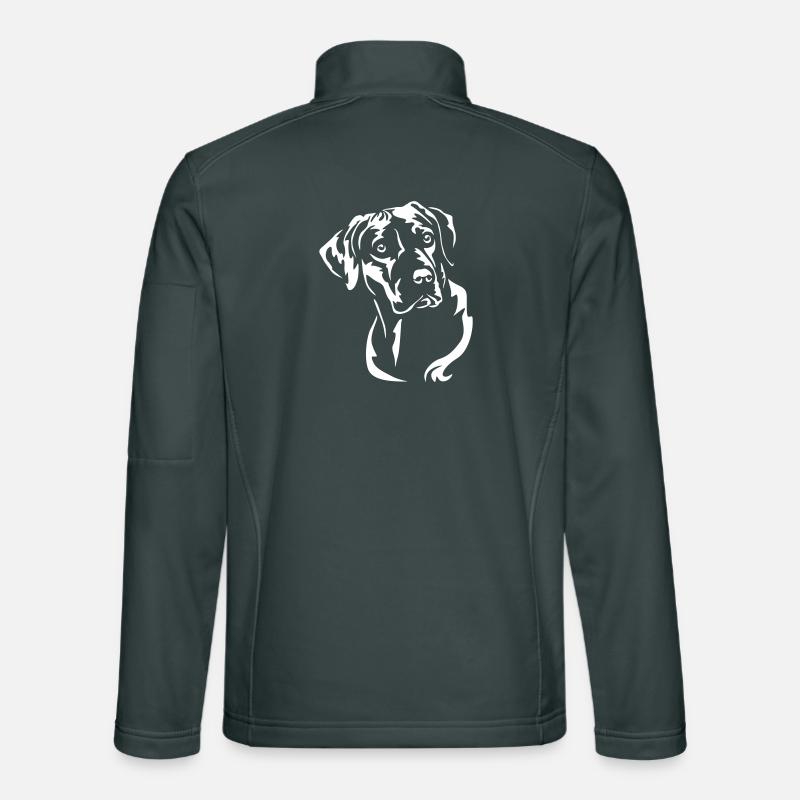 Rhodesian Ridgeback Kopf "Black Edition" Unisex Softshelljacke