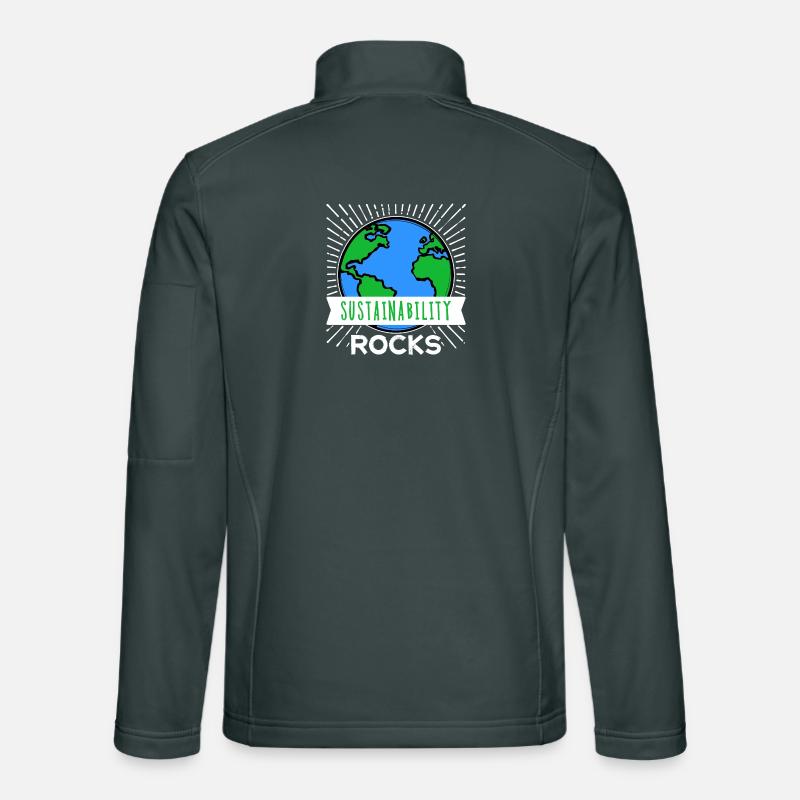 Sustainability Environment Statement Nature Conservation Earth Unisex Softshell Jacket