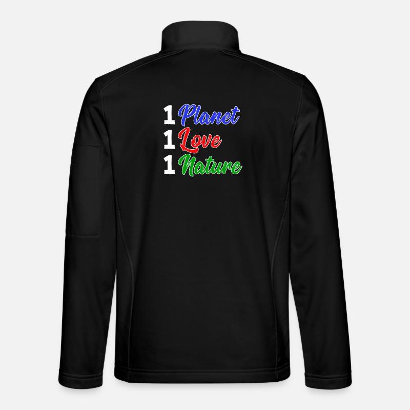 Mutter Erde Planet Natur Statement Naturschutz - Unisex Softshelljacke - Schwarz