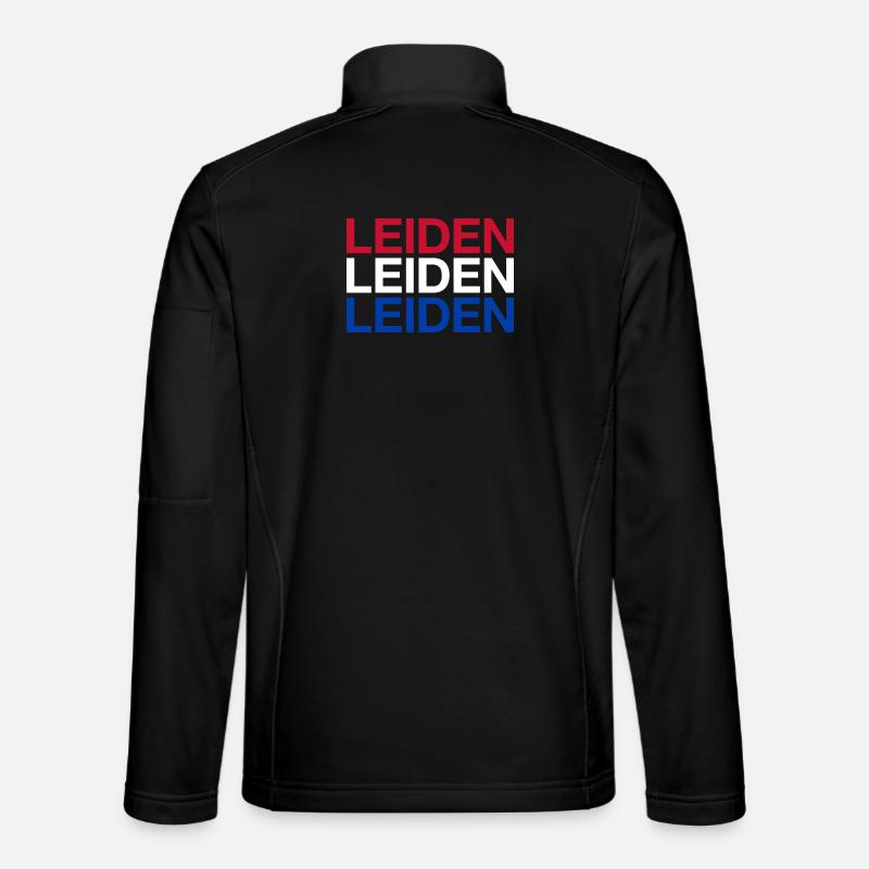 LEIDEN Netherlands Niederlande Flgge - Unisex Softshell Jacket - black