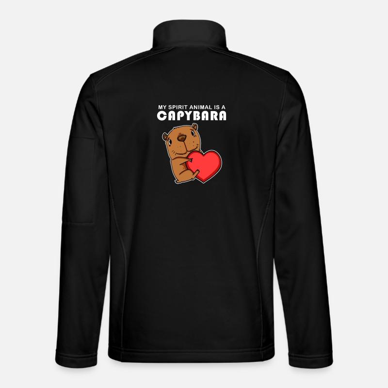 Capybara Wasserschwein Capybaras - Unisex Softshell Jacket - black