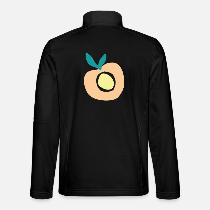 Pfirsich - Unisex Softshelljacke - Schwarz