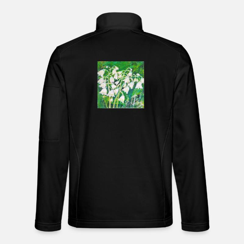 Maiglöckchen im impressionistischen Stil Unisex Softshelljacke