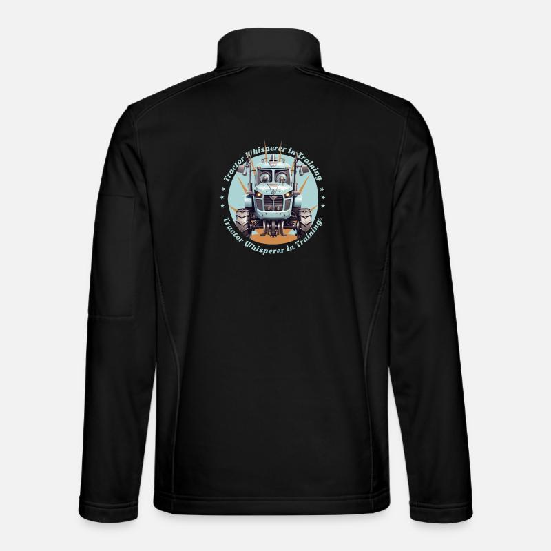 Traktorflüsterer in der Ausbildung - Unisex Softshelljacke - Schwarz