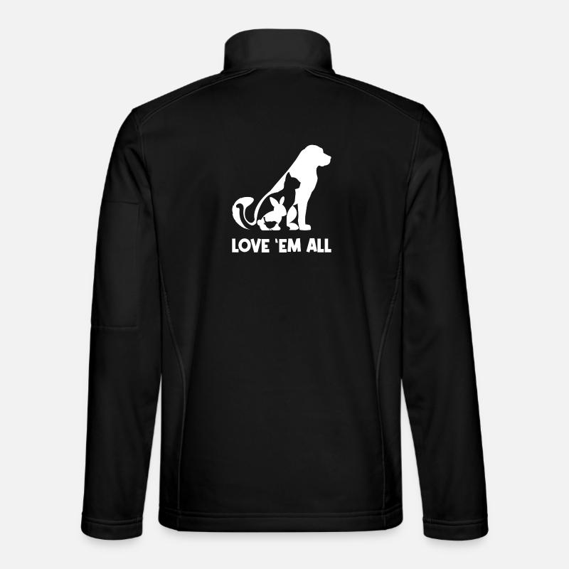 Déclaration sur les animaux de compagnie Chat Lapin Chien Animaux de compagnie Veste en tissu softshell Unisexe