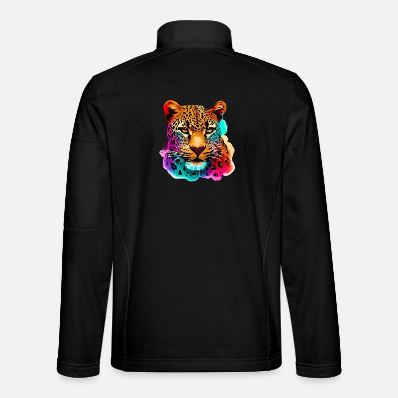 Leopard - Unisex Softshell Jacket - black