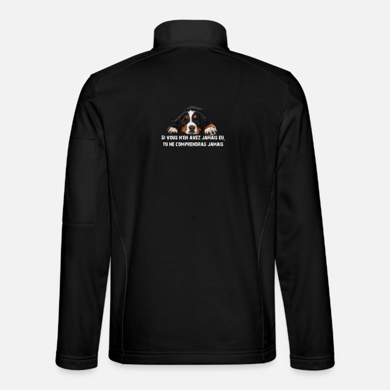 Berner Sennenhund - Unisex Softshelljacke - Schwarz