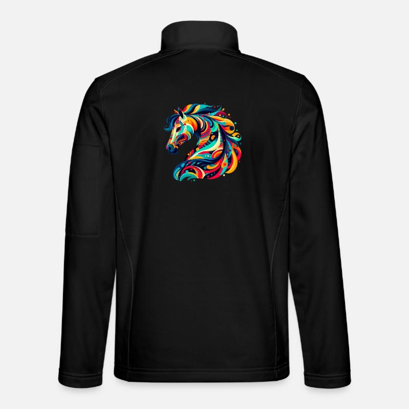 Horse - Unisex Softshell Jacket - black