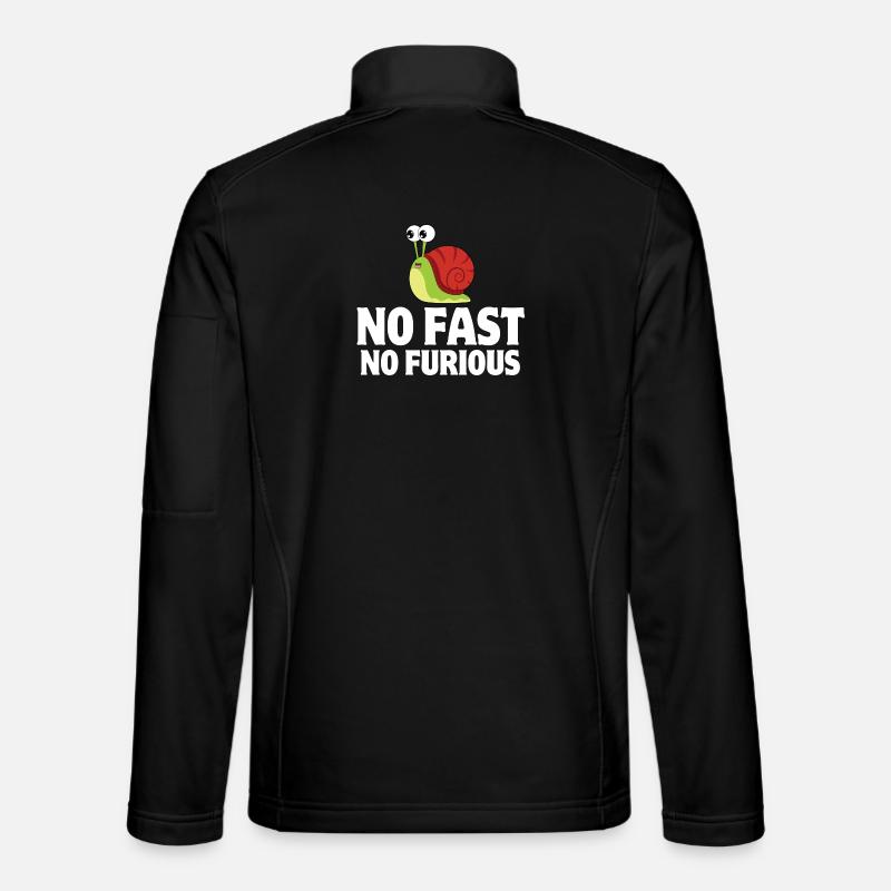 Schnecke, Schnecke, Nacktschnecke - Unisex Softshelljacke - Schwarz