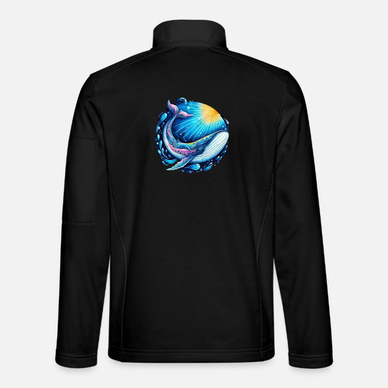 Whale - Unisex Softshell Jacket - black