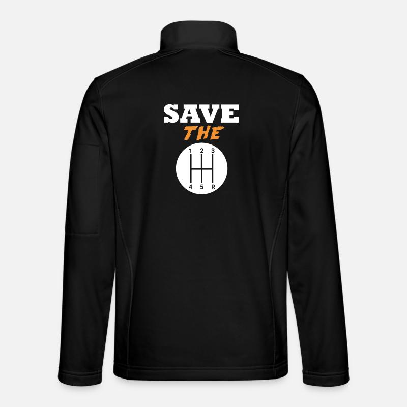 Save The Manuals - Unisex Softshell Jacket - black