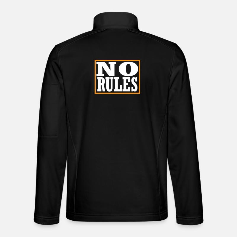 No Rules - Unisex Softshell Jacket - black