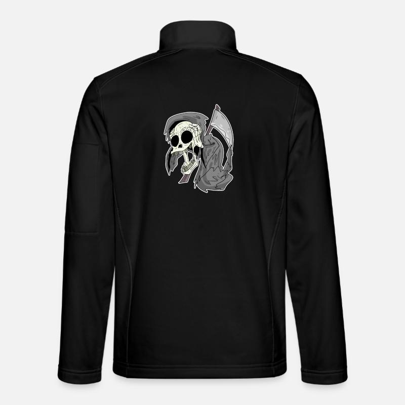 Grim Reaper rit drôle rire - Veste en tissu softshell Unisexe - noir